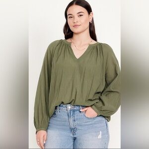 Old Navy Olive Women's Blouse
